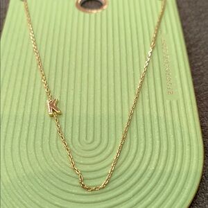Anthropologie Gold Initial Necklace -New!